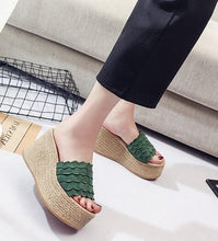 Load image into Gallery viewer, Summer Buckle Women's Sandals Velvet Flock