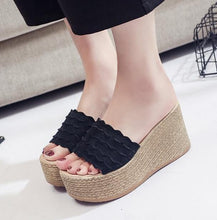 Load image into Gallery viewer, Summer Buckle Women's Sandals Velvet Flock